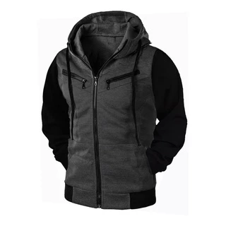 Blusa De Frio Moletom Com capuz e Ziper Ramazzoni Casaco com 4 Bolsos Agasalho Masculino