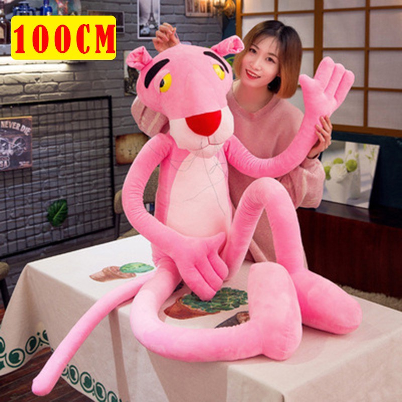 Super large 1.3m-1.8m Boneco da Pantera Cor de Rosa de Pelúcia ...