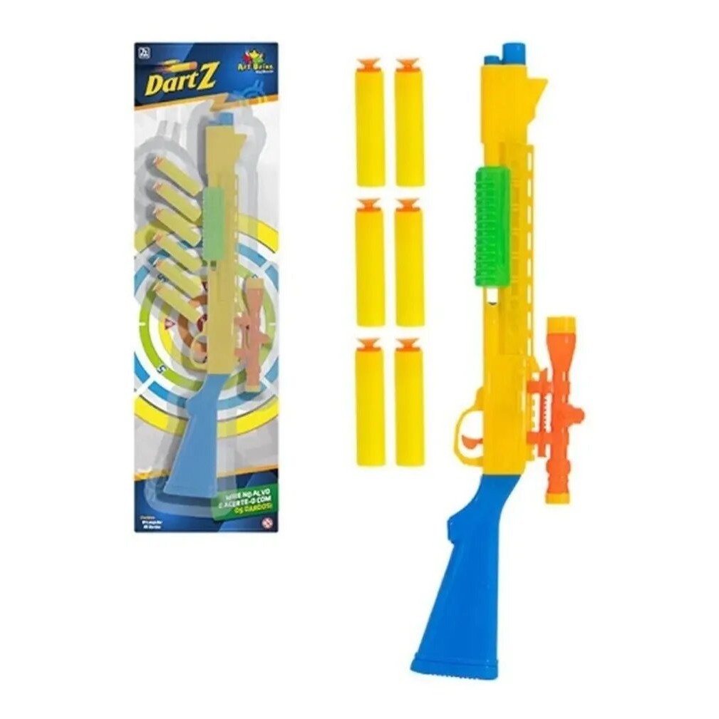 Kit De Duas Armas De Brinquedo Lança Dardos Pistola Infantil