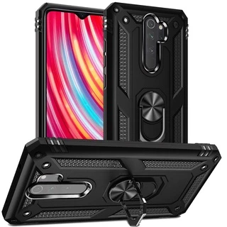 Capa capinha Anti Impacto Anel Suporte Redmi Note 8 Pro(película 3d de vidro opcional)