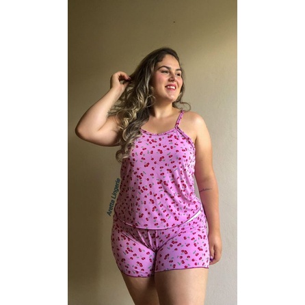 Pijama liganete best sale feminino plus size