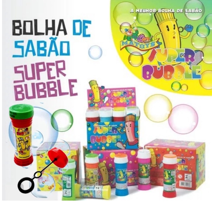 Bolha Sabão 24u Folia Bubble Lembrancinha Festas C/ Joguinho