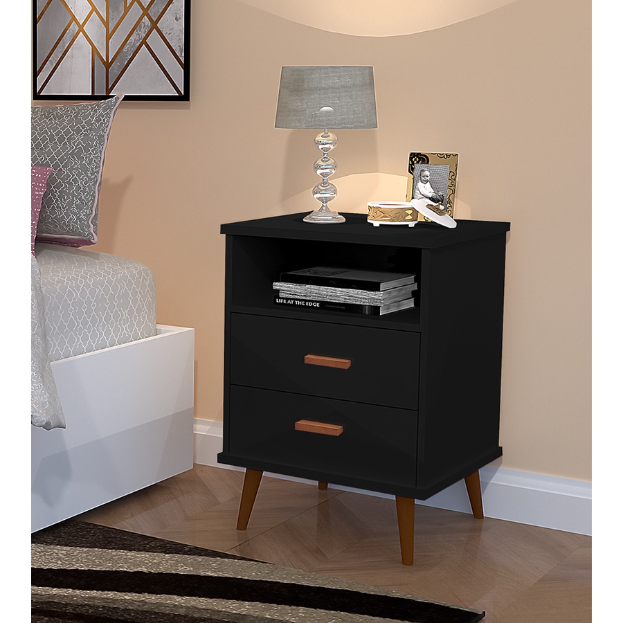 Mesa de Cabeceira Paris Preto