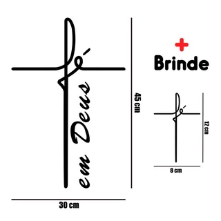 Adesivo Fé Em Deus -Para-brisa Caminhão - 45x30 cm em Oferta na Shopee