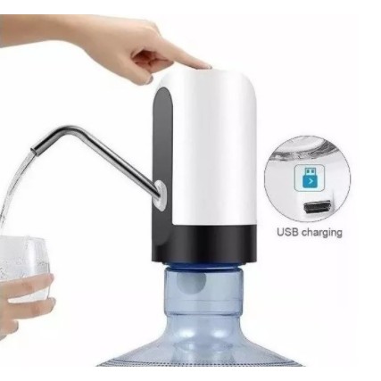 Bomba Elétrica Universal com Carregamento USB para Galão / Garrafão de Água