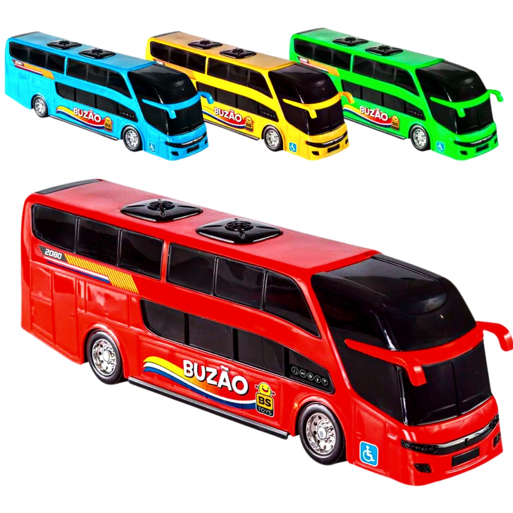Brinquedo de ônibus escolar para crianças - 5 polegadas 2 conjunto de  veículos de jogo die-cast puxar para trás carro para crianças