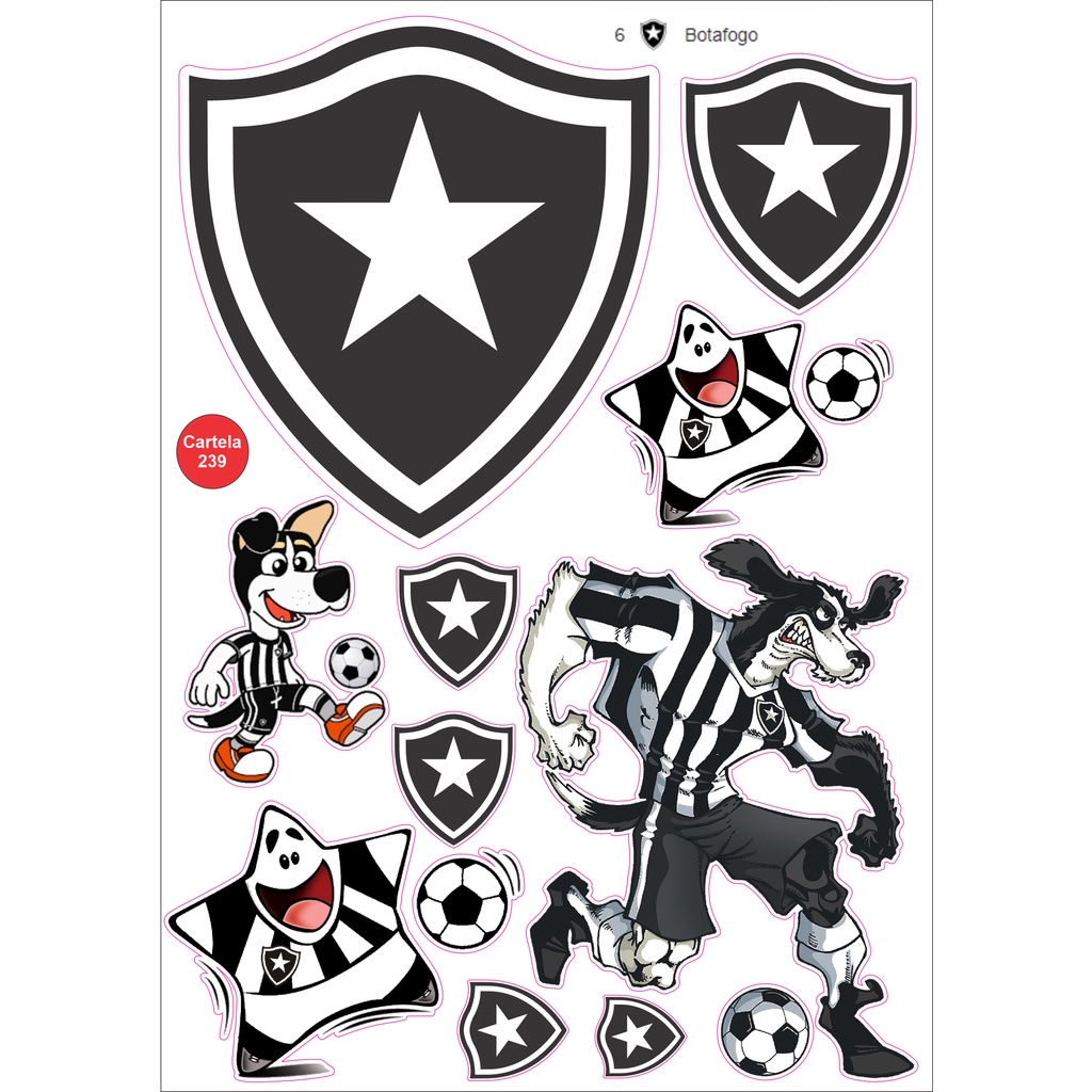 Cartela 18 de Adesivos Tuning Individual Stickers Moto Carro Bike