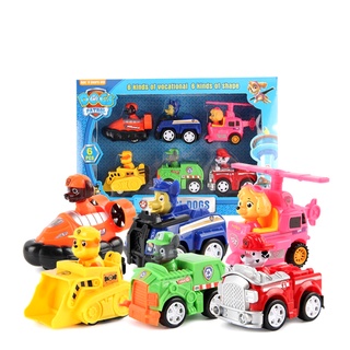 Kit Completo 6 Carrinhos Patrulha Canina Brinquedo A Fricção pronta entrega