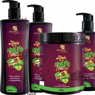 Kit Amla Malemolência Hábito Cosméticos Hidratação Previne queda