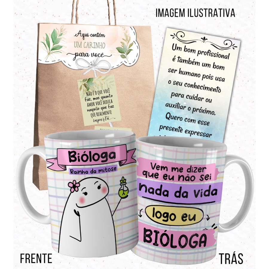 Caneca Flork Professora De Biologia Flork Meme