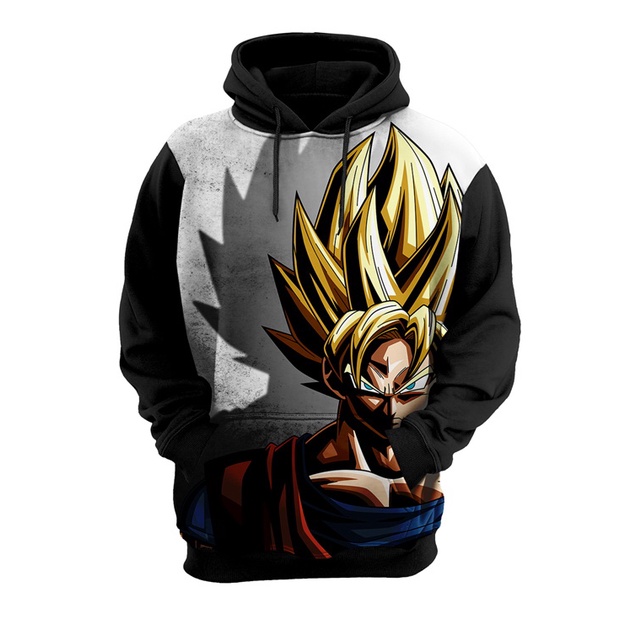 Blusa De Moletom Dragon Ball Goku Super Saiyajin Vários Anime