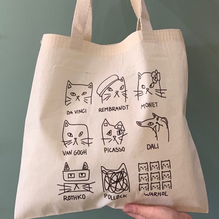 Bolsa Feminina Praia Ecobag Gatos Art