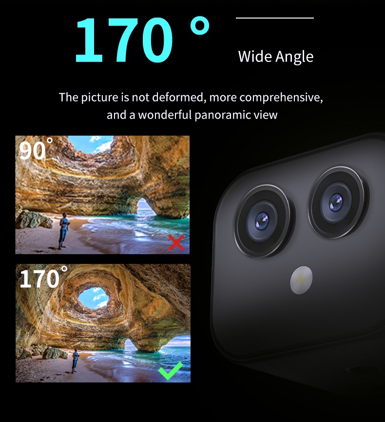 Mini WiFi IP Camera HD 4K Wireless Security Surveillance Micro Dual Cam ...