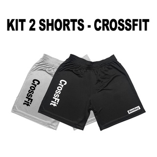 Kit 2 - Shorts CrossFit Treino Academia Corrida Fit - Bombey