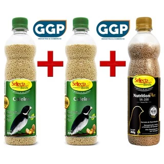 Ração Extrusada Sellecta Coleiro Natural 360g 2 unidades + SR 200 360g 1 unidade