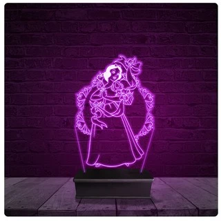 Luminária e Abajur Acrílico Led - Branca de neve 01