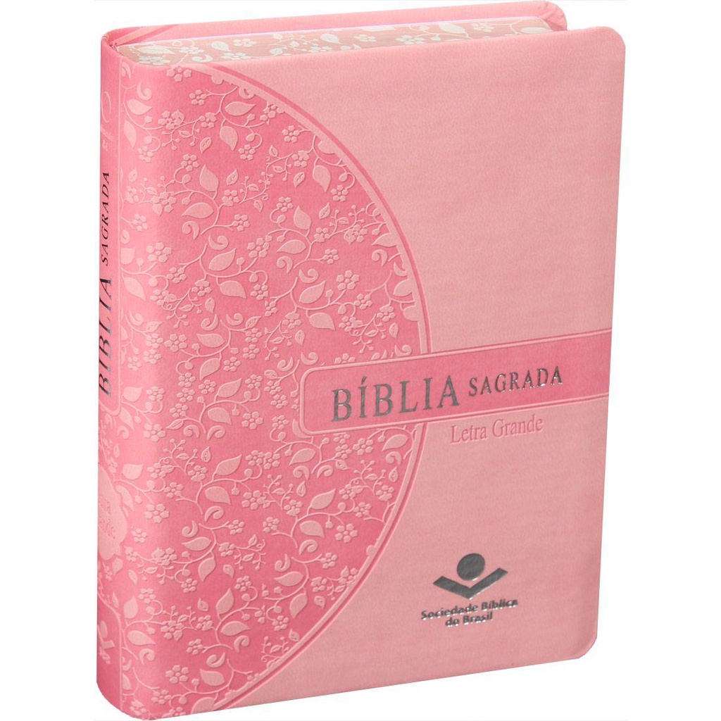 Bíblia Sagrada RA Pequena Com Letra Grande - Rosa | Shopee Brasil