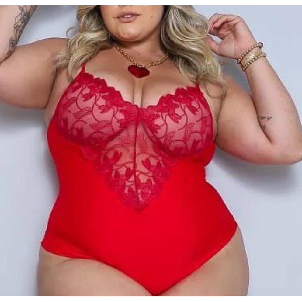 Body Bori Plus Size Alça Bordado Luxo Bojo Tamanho Grande Shopee Brasil 0999