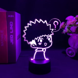 Lâmpada De Mesa Japonesa Anime Jujutsu Kaisen 3D Itadori Yuji Figura Led Abajur Para Decoração De Quarto Candeeiro De Cabeceira Presente De Aniversário