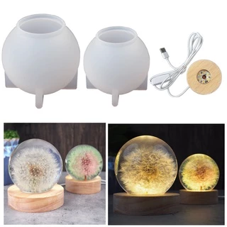 DIY Bola De Cristal Molde De silicone Luzes Noturnas De Resina Epóxi Moldes Artesanato Fazer home decor