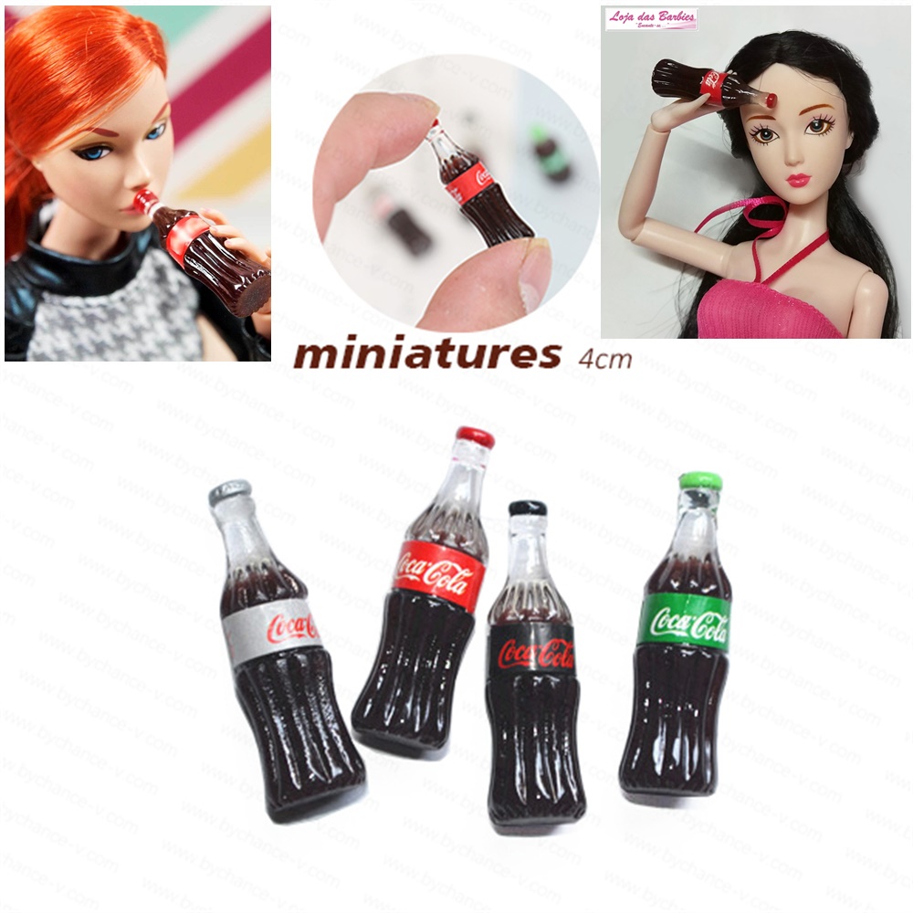 Kit 5 Miniaturas Comidinhas para Barbie Monster High Susi