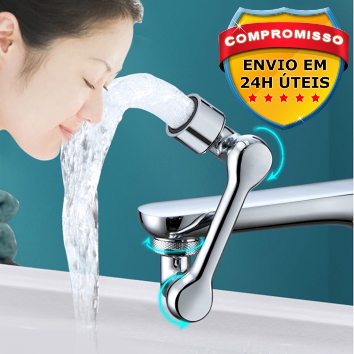 Torneira Giratoria Universal 1080° Graus rotativa para lavatorio ...