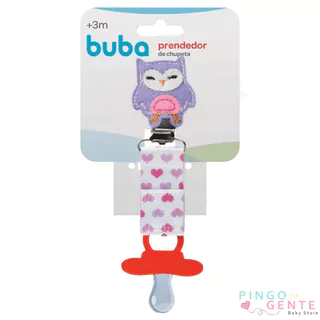 Prendedor De Chupeta Em Feltro Decorado Corujinha Menina Buba