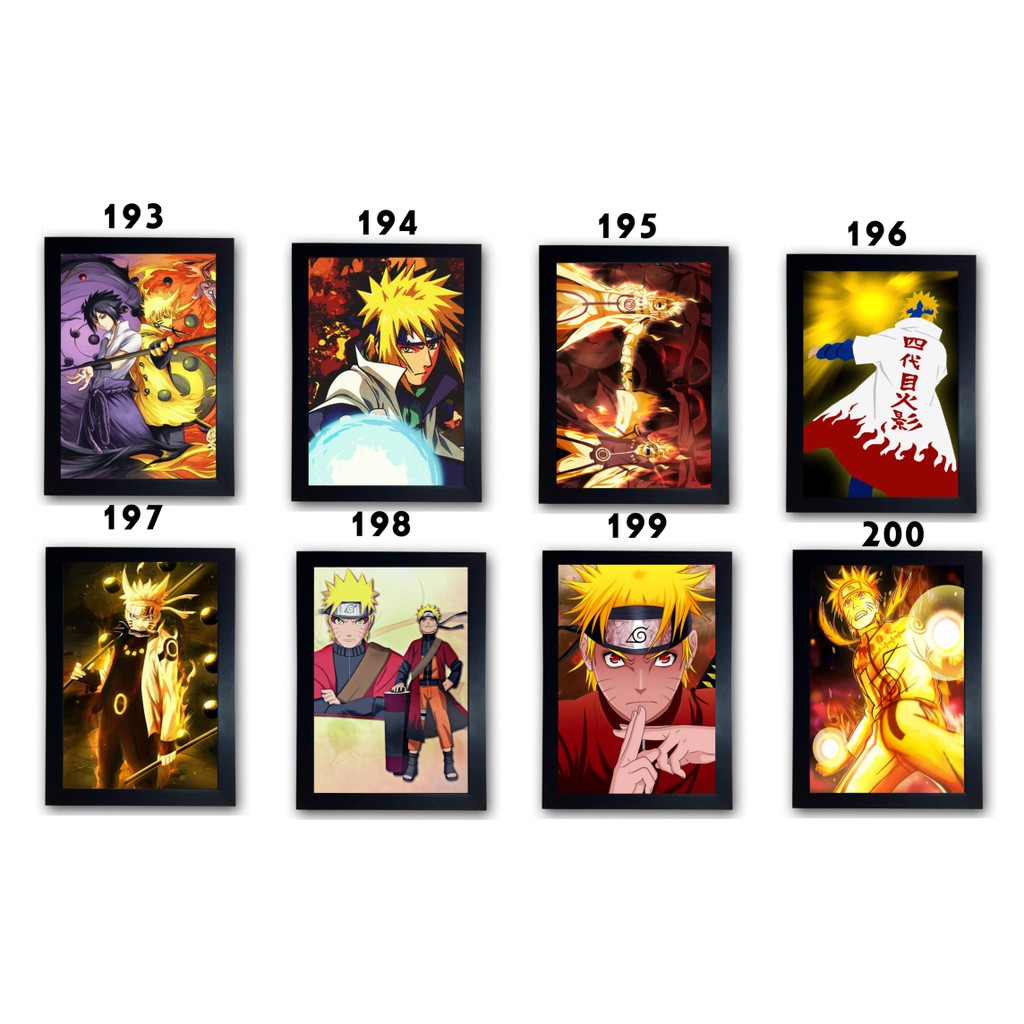 Quadro Decorativo Naruto - Minato Quarto Hokage 23x33cm