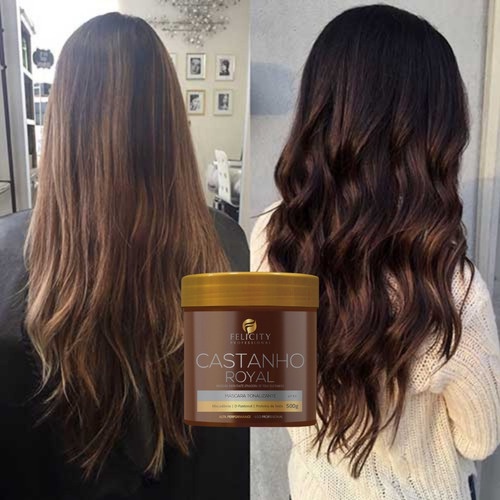 Como Deixar O Cabelo Castanho Chocolate Mascara Tonalizante | Shopee Brasil