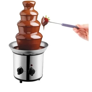 Torre Cascata De Chocolate Quente 4 Andares Fonte 220v Inox