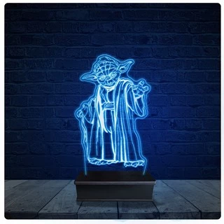 Luminária Led Acrilico Abajur - Yoda Star Wars 10