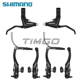 Shimano Alivio BR-T4000 BL MTB Mountain Bike V-Brake Caliper Freio Mecânico A Disco Alavanca De Preto/Prata