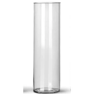 Tubo De Vidro Cilíndrico 14x50 Cm, Vaso Decorativo De Vidro.