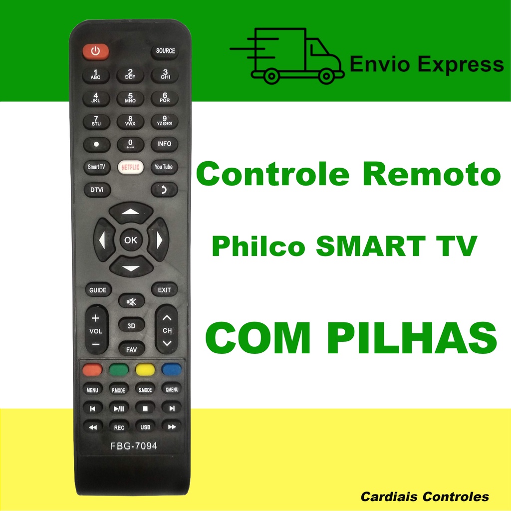 Controle Remoto Smart Tv Philco Shopee Brasil