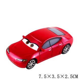 Disney pixar carros 3 relâmpago mcqueen corrida série jackson tempestade  cruz smokey 1:55 diecast liga de metal veículo brinquedos menino miúdo