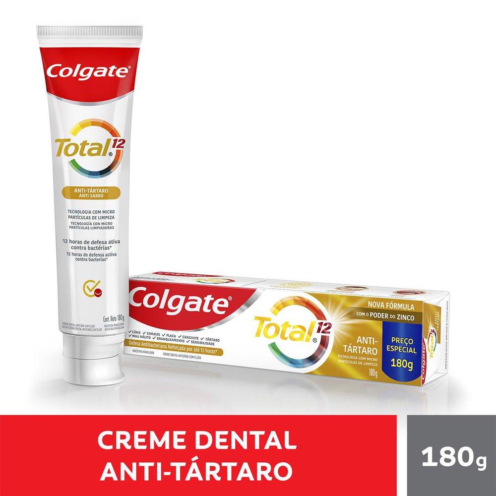 Creme Dental Colgate Total 12 Anti-Tártaro 180g | Shopee Brasil