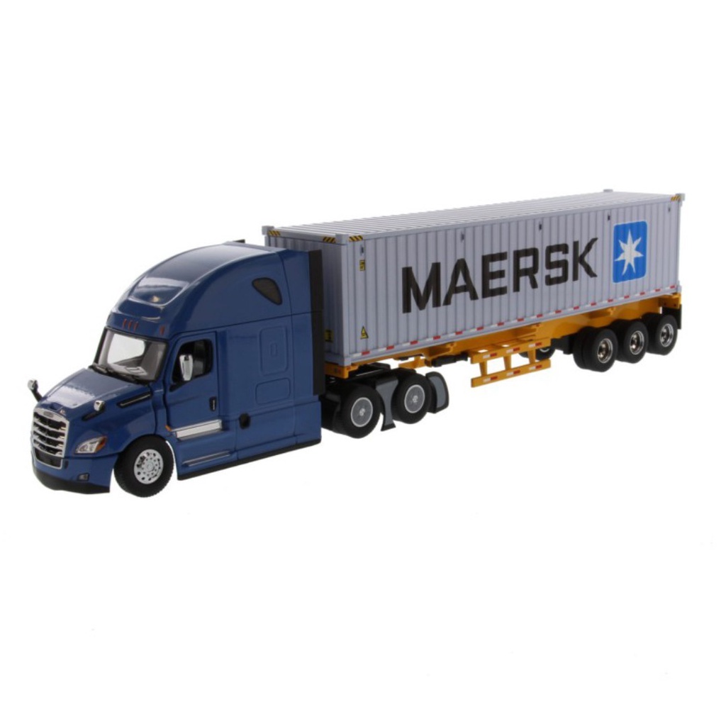 Miniatura Caminhão Freightliner Trailer Container 1:50 Diecast Masters