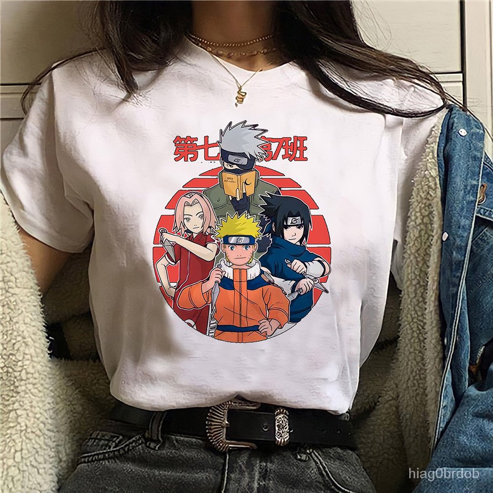 Camiseta Naruto Kakashi Sasuke Sakura Time 7 Unissex Poliéster LO9R |  Shopee Brasil