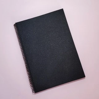 Caderno - Incrível Preto - A4 - Capa Dura Giltter - Folhas Internas Pretas de 180g - Scrapbook - Albúm de fotos - Bloco de Anotação