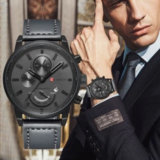 Curren Relógio Masculino Quartz Analógico À Prova D 