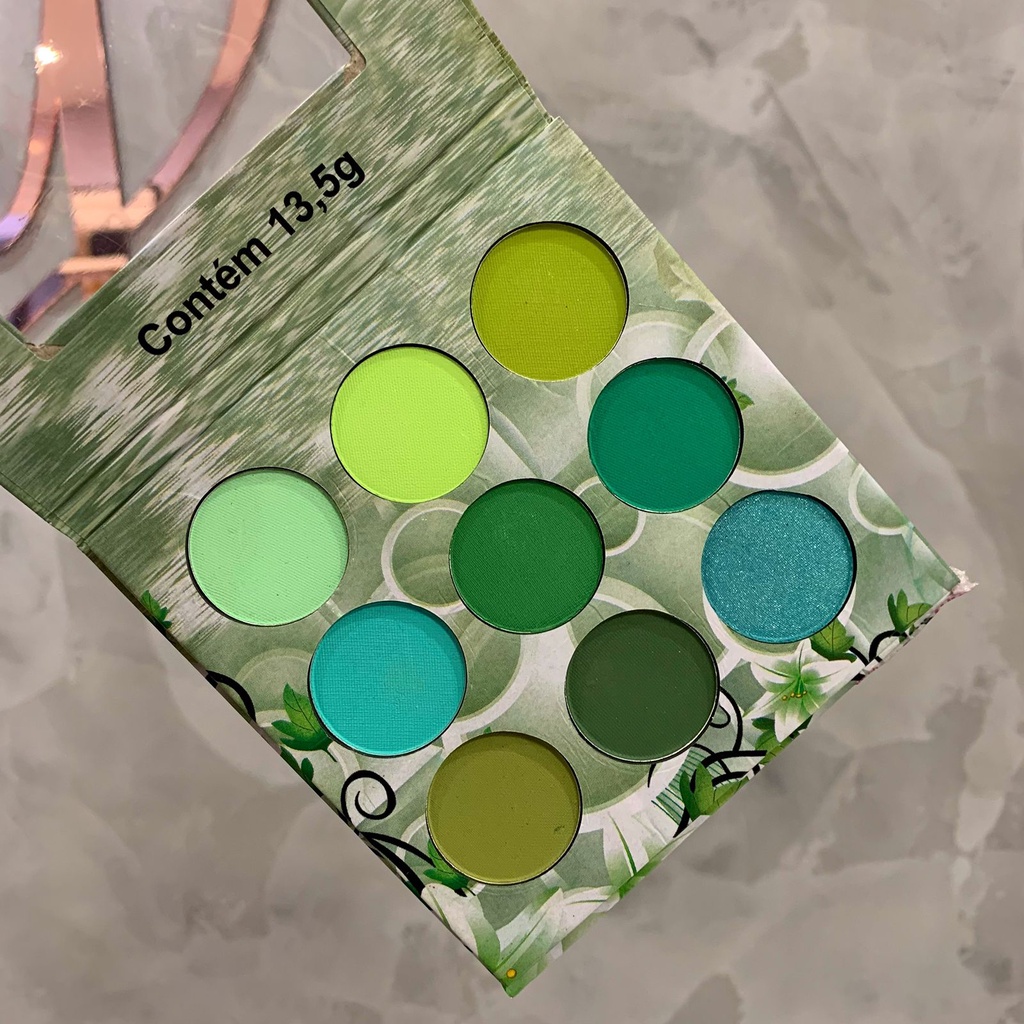 PALETA DE SOMBRAS LUDURANA NUANCES - TONS VERDES | Shopee Brasil
