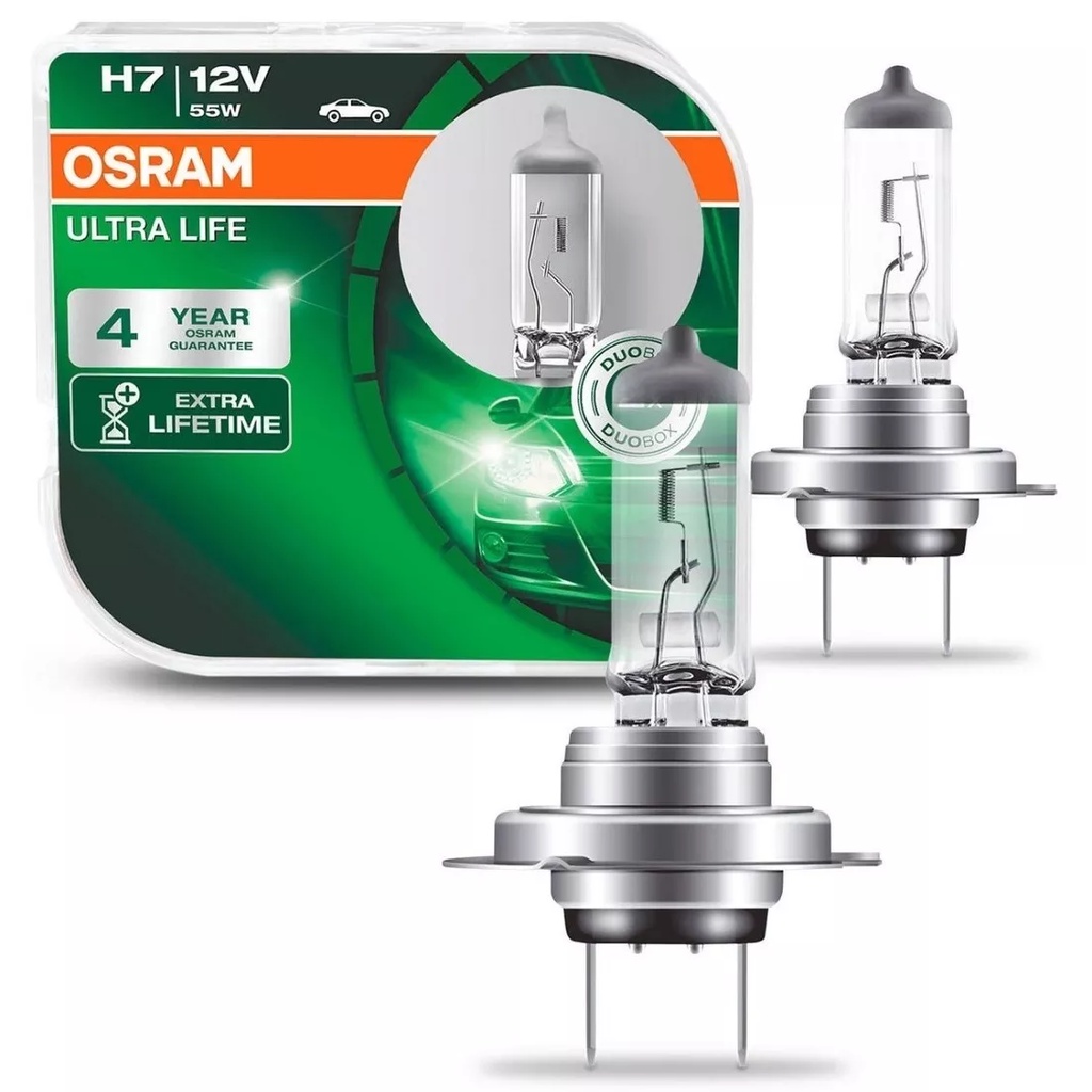 Par Lâmpada H7 Osram Ultra Life 3200k Garantia 4 anos