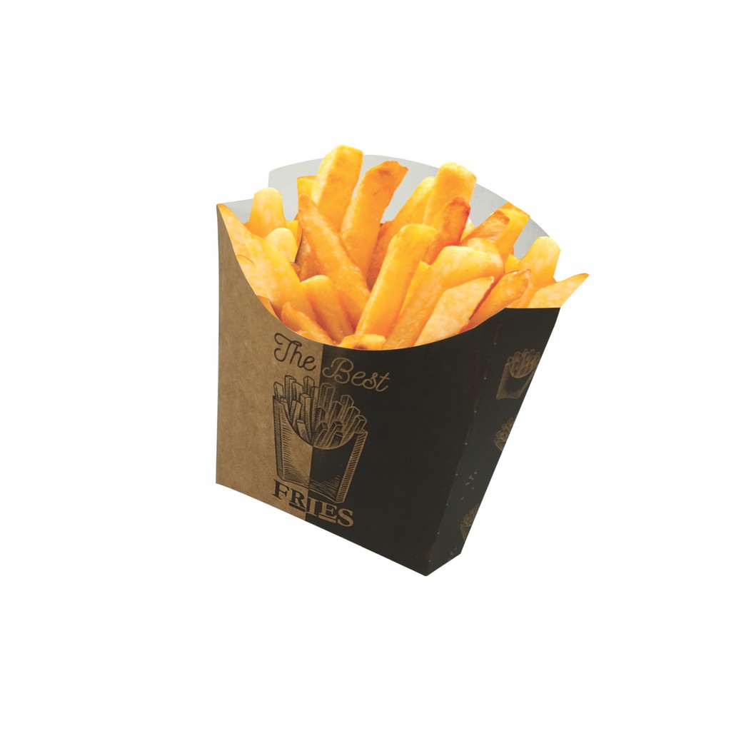 100 - Embalagem Caixa Batata Fritas Aberta Delivery Al-g08