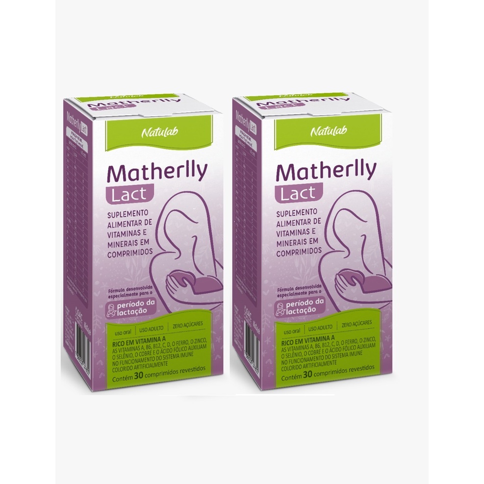 Kit 2 Unidades Matherlly Lact Suplemento de Vitaminas e Minerais para ...