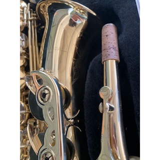 Saxofone alto ônix com chaves douradas, SA 500 BG