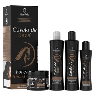 Kit Capilar Profissional Cavalo de Raça Com 4 Produtos - Bio Instinto