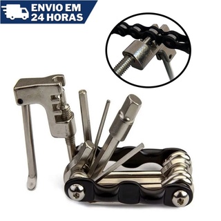 Kit Chave Multiuso Com Chave Extrator Saca Colocar Pino Corrente De Bike Bicicleta Ciclismo