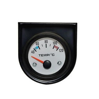 Medidor De Temperatura Da Água 2 " 52mm 40-120C/Analógico Para Carro Com Rosto Branco/Preto