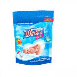 Lenço Umedecido Refil Com 70 Un Useit