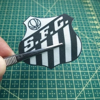 Santos FC tecido termocolante 5,00 cm X 5,00 cm